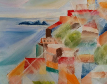 Zeitgenössisches Werk mit dem Titel « Positano », Erstellt von ELFI