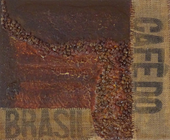 Zeitgenössisches Werk mit dem Titel « Café noir », Erstellt von KETTY M.