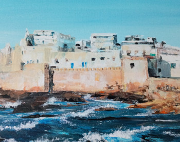 Zeitgenössisches Werk mit dem Titel « ESSAOUIRA », Erstellt von E.BOREL