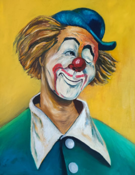 Zeitgenössisches Werk mit dem Titel « "Le premier Clown" », Erstellt von MARC DANCRE