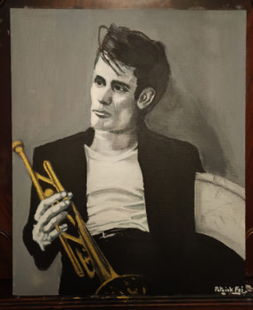 Zeitgenössisches Werk mit dem Titel « Chet Baker et sa trompette », Erstellt von PATRICK FOI