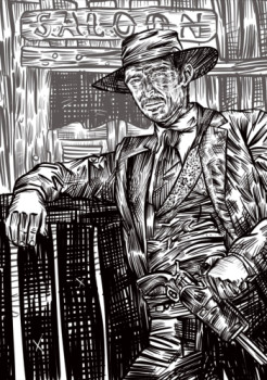 Zeitgenössisches Werk mit dem Titel « Lee Van Cleef », Erstellt von ERIC ERIC