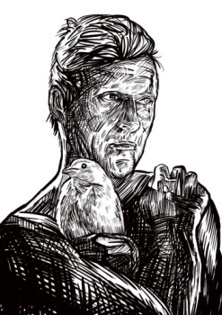 Zeitgenössisches Werk mit dem Titel « Blade runner Rutger Hauer », Erstellt von ERIC ERIC