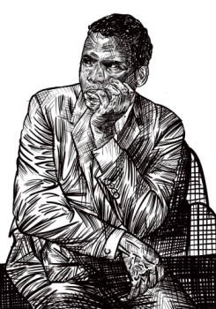 Zeitgenössisches Werk mit dem Titel « Sidney Poitier », Erstellt von ERIC ERIC