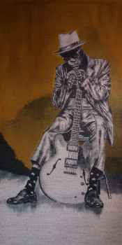 Zeitgenössisches Werk mit dem Titel « John Lee Hooker », Erstellt von ERIC ERIC