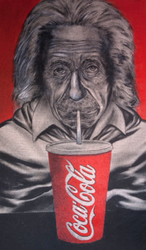 Zeitgenössisches Werk mit dem Titel « Einstein and the Coke », Erstellt von ERIC ERIC