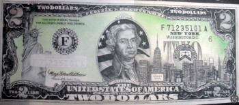 Zeitgenössisches Werk mit dem Titel « Two Dollars Commemorative New York », Erstellt von ERIC ERIC