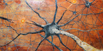 Zeitgenössisches Werk mit dem Titel « neurone », Erstellt von EMILE-ANDRé LESAGE