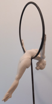 Zeitgenössisches Werk mit dem Titel « Danseuse de lyre n°2 », Erstellt von JULIE F.SCULPTURES