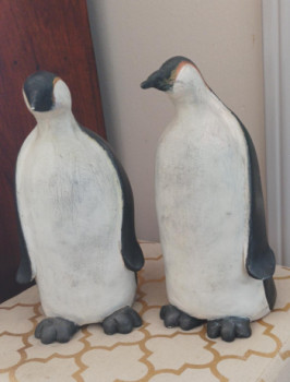 Zeitgenössisches Werk mit dem Titel « Les pinguins », Erstellt von VIVIANE (VKV)