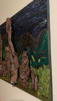 Zeitgenössisches Werk mit dem Titel « Bosque en relieve », Erstellt von XADIPAS