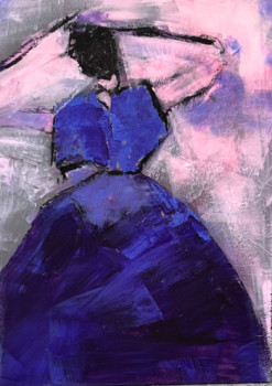 Zeitgenössisches Werk mit dem Titel « Violette », Erstellt von MARIE ROUACH