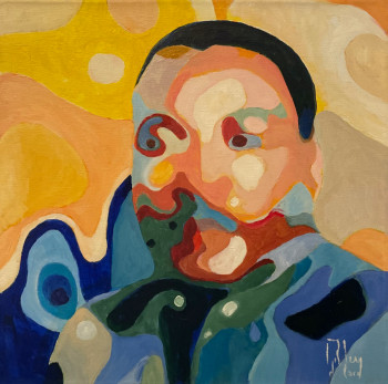 Zeitgenössisches Werk mit dem Titel « RETRATO DE MARTIN Luther King », Erstellt von ROMAN MANRIQUE DE LARA