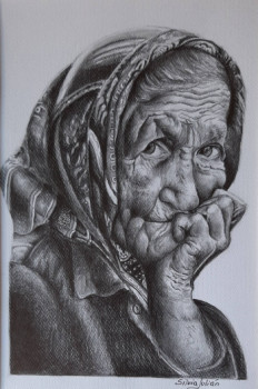 Zeitgenössisches Werk mit dem Titel « Abuela campesina », Erstellt von SILVIAJ