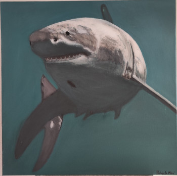 Zeitgenössisches Werk mit dem Titel « Requin blanc », Erstellt von PATRICK FOI