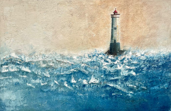 Zeitgenössisches Werk mit dem Titel « Lighthouse », Erstellt von ISABELL DELTELL