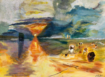 Zeitgenössisches Werk mit dem Titel « Plage de Calais », Erstellt von FRANçOIS ROCHET