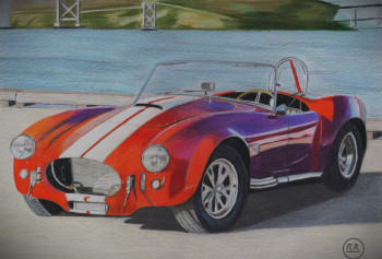 Zeitgenössisches Werk mit dem Titel « Schelby Cobra (427) », Erstellt von PIRDESSINS