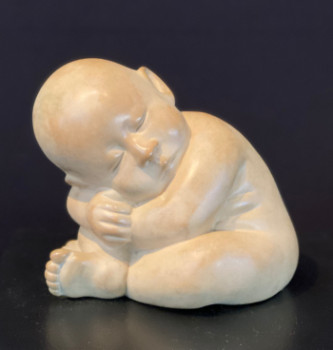 Zeitgenössisches Werk mit dem Titel « Bébé Rêveur », Erstellt von CORINNE CORINNE RIOTTE