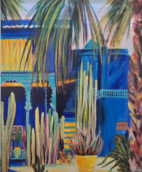 Zeitgenössisches Werk mit dem Titel « Jardin Majorelle 5 », Erstellt von CLICKART+