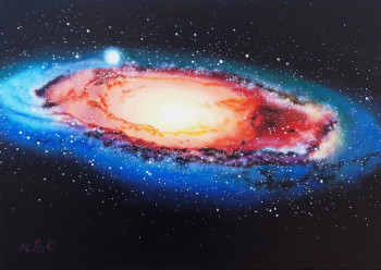 Zeitgenössisches Werk mit dem Titel « 477 GALAXIA "SITE" », Erstellt von NEUS BRUNET CAPDEVILA