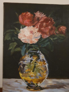 Zeitgenössisches Werk mit dem Titel « Les fleurs de Manet copie », Erstellt von NURY LAURENCE