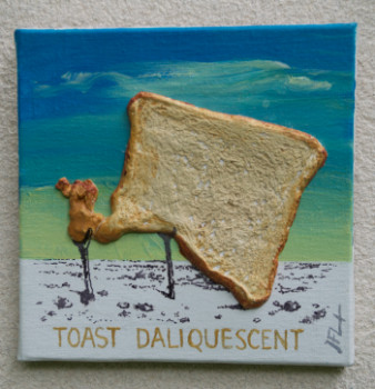 Zeitgenössisches Werk mit dem Titel « Toast en hommage à Salvadore Dali », Erstellt von JEAN-FRANçOIS LESENFANS