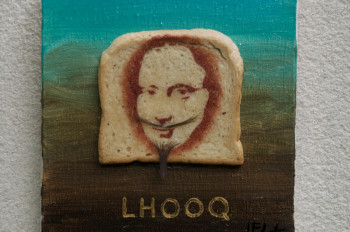 Zeitgenössisches Werk mit dem Titel « Toast en hommage à Marcel Duchamp », Erstellt von JEAN-FRANçOIS LESENFANS