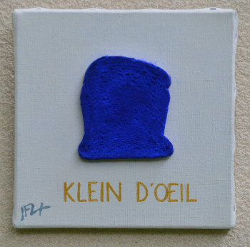 Zeitgenössisches Werk mit dem Titel « Toast en hommage à Yves Klein », Erstellt von JEAN-FRANçOIS LESENFANS