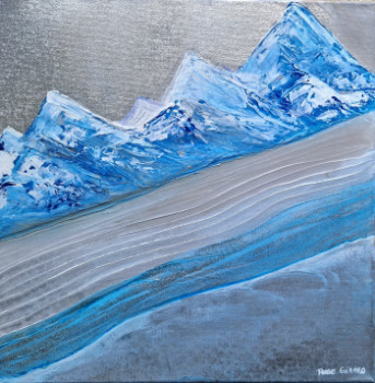 Zeitgenössisches Werk mit dem Titel « Inclinaison glaciaire », Erstellt von ROSE GUIHARD