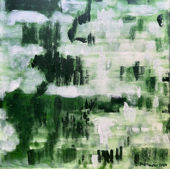 Zeitgenössisches Werk mit dem Titel « Impressions de verts », Erstellt von BELMUDéS