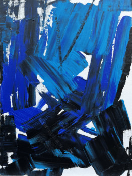 Zeitgenössisches Werk mit dem Titel « Bleu intense », Erstellt von HERVE SOUFFI