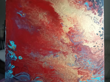 Zeitgenössisches Werk mit dem Titel « La mer rouge », Erstellt von NEWTH