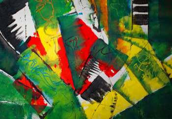 Zeitgenössisches Werk mit dem Titel « JAZZ ABSTRAIT », Erstellt von JACQUES DONNEAUD