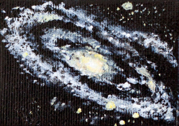 Zeitgenössisches Werk mit dem Titel « Andromeda Galaxie », Erstellt von ABDELGHAFAR