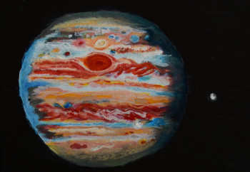 Zeitgenössisches Werk mit dem Titel « Jupiter », Erstellt von ABDELGHAFAR