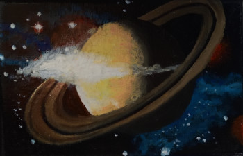 Zeitgenössisches Werk mit dem Titel « Saturn », Erstellt von ABDELGHAFAR