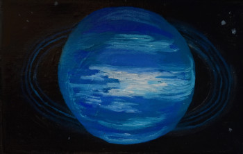 Zeitgenössisches Werk mit dem Titel « Uranus », Erstellt von ABDELGHAFAR