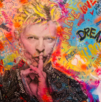 Zeitgenössisches Werk mit dem Titel « Bowie pop art », Erstellt von ART’MONY