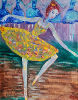 Zeitgenössisches Werk mit dem Titel « Ballerine ballerina principale », Erstellt von KOZAR