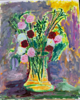 Zeitgenössisches Werk mit dem Titel « Flores », Erstellt von FLORES.SILES