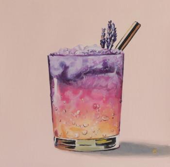 Zeitgenössisches Werk mit dem Titel « Instagrammable, The Cocktail Series, H », Erstellt von ASUPERNOVA STUDIO