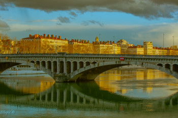 Zeitgenössisches Werk mit dem Titel « Quai du Rhône », Erstellt von MAGID.B