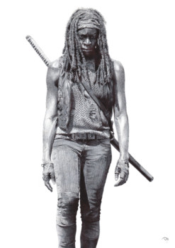 Zeitgenössisches Werk mit dem Titel « Michonne Hawthorne », Erstellt von TEDDY BELLINO