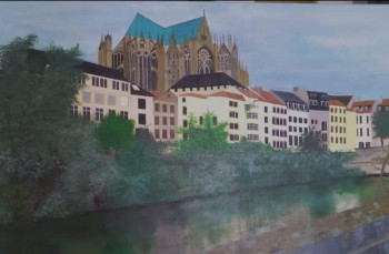 Zeitgenössisches Werk mit dem Titel « Quartier des roches : le Chevet », Erstellt von JOCELYNE FURST