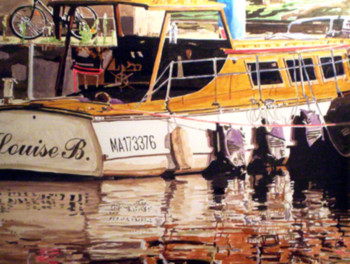 Zeitgenössisches Werk mit dem Titel « Port de l'Arsenal Paris », Erstellt von KERVEILLANT