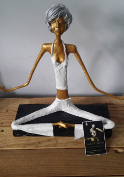 Zeitgenössisches Werk mit dem Titel « Femme yogi », Erstellt von STEVARTS