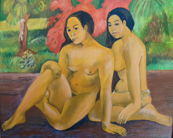 Zeitgenössisches Werk mit dem Titel « " Les femmes de Gauguin " », Erstellt von MARC DANCRE