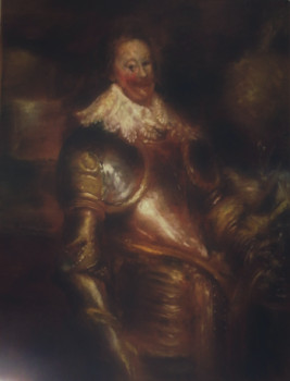 Zeitgenössisches Werk mit dem Titel « D'après Anthony Van Dyck, Portrait of Frederick Henry, Prince of Orange County », Erstellt von LA CIGOGNE