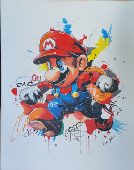 Zeitgenössisches Werk mit dem Titel « Mario », Erstellt von CREATIVELINE